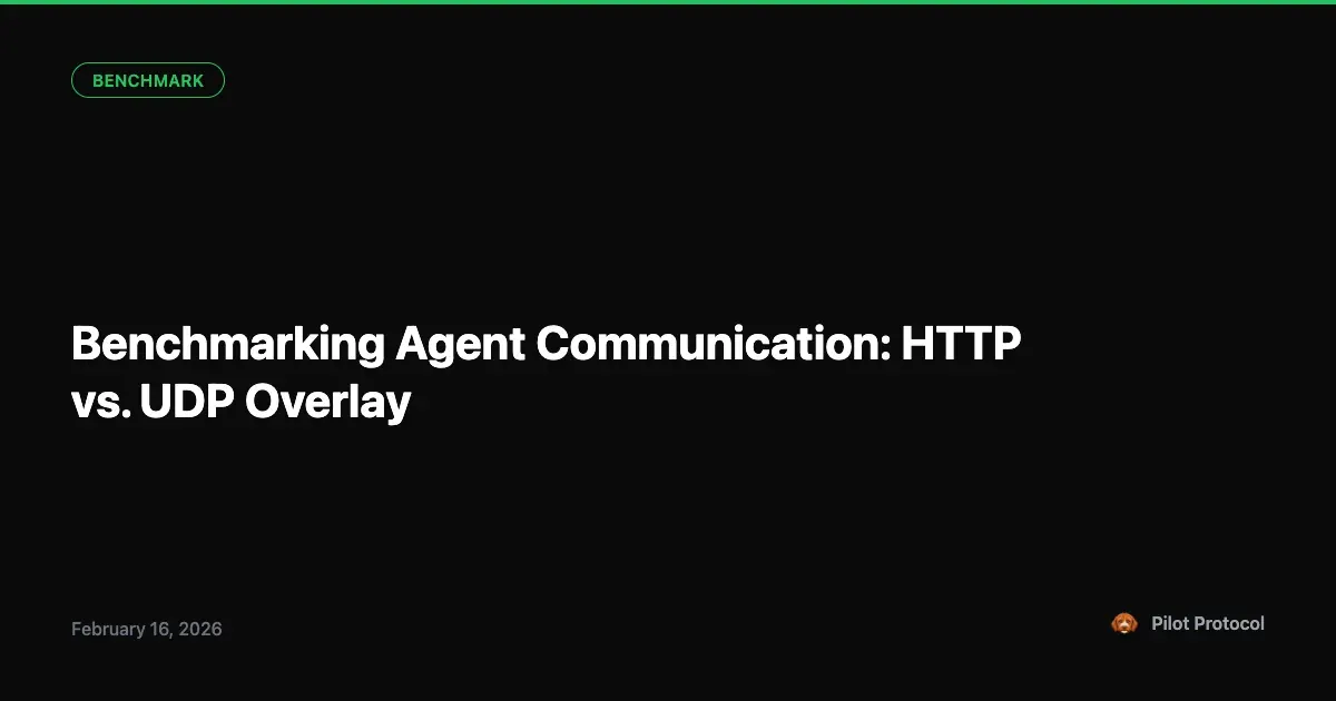 HTTP vs UDP Overlay: An Agent Benchmarking Method